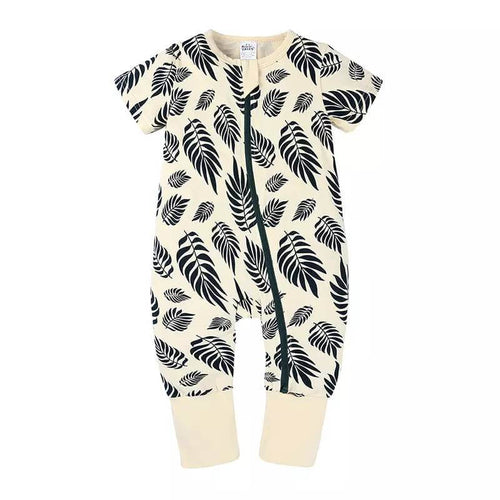 Salopeta pijama Edman bebe/copii cu fermoar reversibil, bumbac