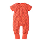 Salopeta-pijama-Edman-bebecopii-cu-fermoar-reversibil-bumbac-rosu-dots