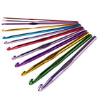 Set 12 Crosete din aluminiu Edman, grosime 2 - 8 mm, lungime 15 cm, Multicolor