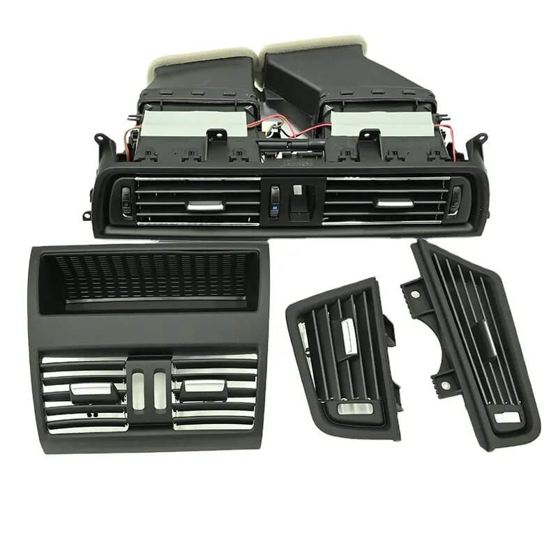 Set 4 bucati grile ventilare interior MOTOR10 fata/spate BMW Seria 5 F10/F11, 64229209136, Negru