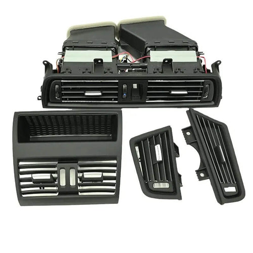 Set 4 bucati grile ventilare interior MOTOR10 fata/spate BMW Seria 5 F10/F11, 64229209136, Negru