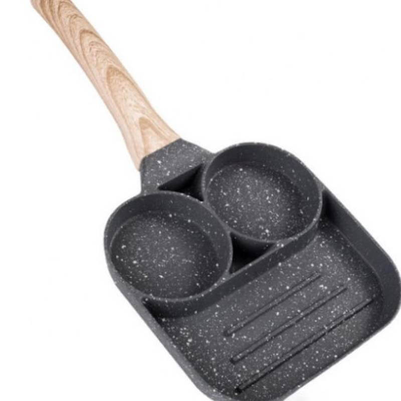 Set Tigaie Edman T1 antiaderenta cu 3 compartimente, pensula si spatula