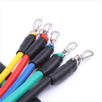 Set antrenament fitness Edman EXT cu corzi elastice latex, manere, ancora usa si curele pentru glezna