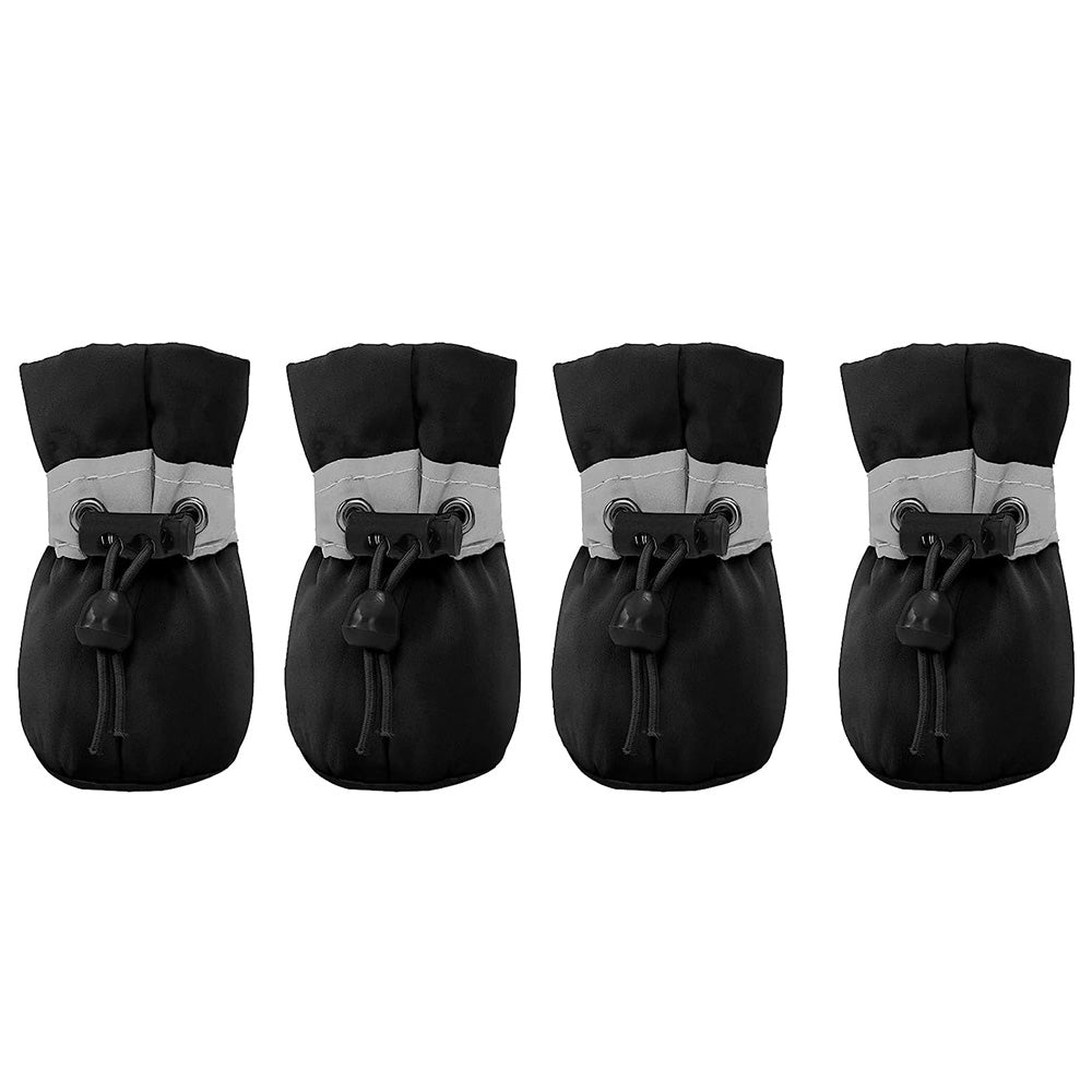 Set ghetute botosei Edman Protector Walker Care, pentru caini, marimea M, Negru, 4 bucati