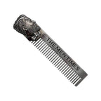 Set ingrijire barba, Kit grooming potrivit pentru orice barbat, contine perie, pieptene, foarfeca, saculet de transport, brici, 6 piese