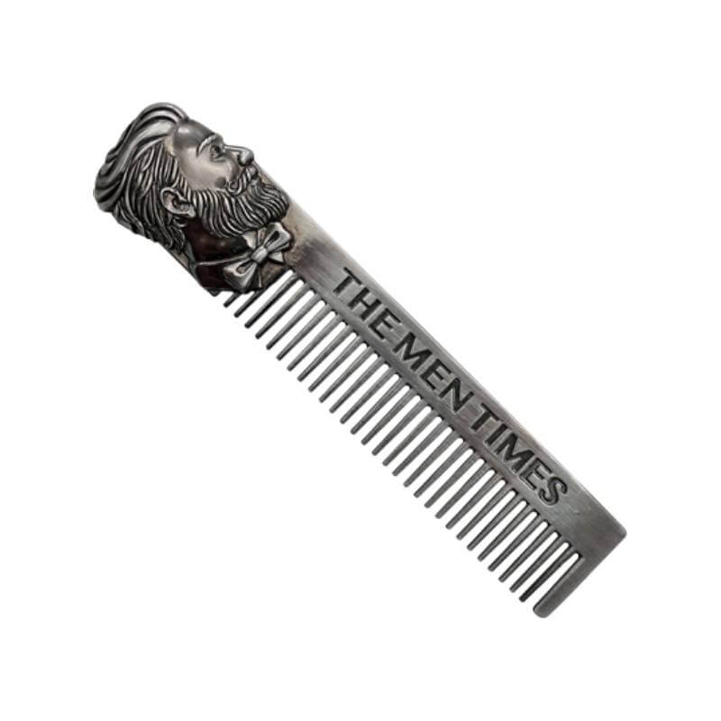 Set ingrijire barba, Kit grooming potrivit pentru orice barbat, contine perie, pieptene, foarfeca, saculet de transport, brici, 6 piese
