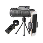 Telescop Obiectiv Camera Portabil Edman, Zoom 40x, cu Trepied, Negru