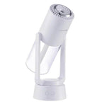 Umidificator Aromaterapie Pro Edman - Autonomie 2 ore, Ultrasonic Portabil, 7 culori LED, Rotatie 120 grade, Acumulator, Rezervor 230ml, Alb