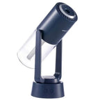 Umidificator Aromaterapie Pro Edman - Autonomie 2 ore, Ultrasonic Portabil, 7 culori LED, Rotatie 120 grade, Acumulator, Rezervor 230ml, Albastru