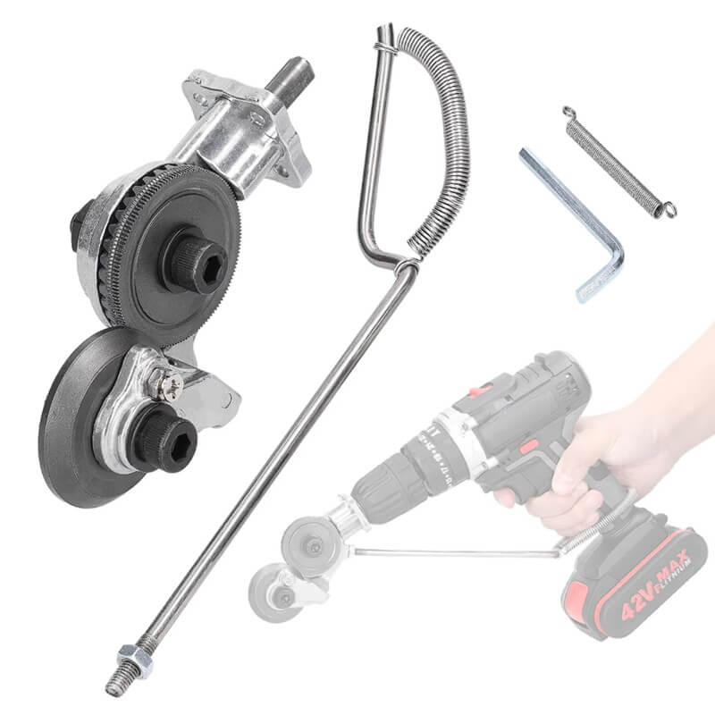 Adaptor bormasina cu role Edman pentru taiat tabla si materiale feroase, Argintiu