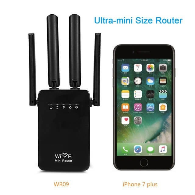 Amplificator de Semnal Wireless Edman, Range Extender Retea WIFI, Retea 2,4GHz, Viteza 300Mbs, 4 Antene, Slot LAN, Compatibil cu 3G / 4G / 5G, Raza de actiune pana la 300M, Negru