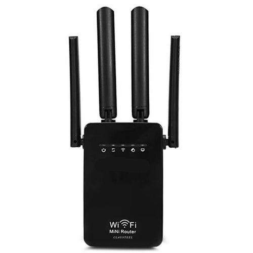 Amplificator de Semnal Wireless Edman, Range Extender Retea WIFI, Retea 2,4GHz, Viteza 300Mbs, 4 Antene, Slot LAN, Compatibil cu 3G / 4G / 5G, Raza de actiune pana la 300M