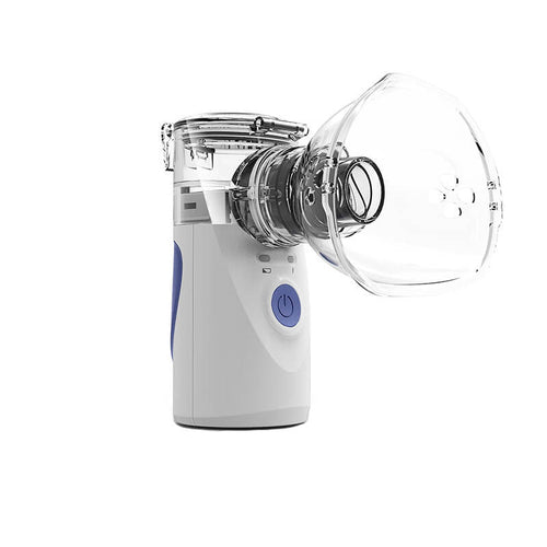Aparat aerosoli Edman Home, nebulizator, portabil, validat clinic, ultrasonic, baterii si adaptor priza, tehnologie Mesh, accesorii, trusa depozitare, super silentios