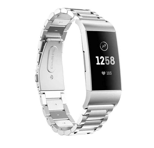 Curea metalica Edman 3Z pentru Fitbit Charge 3 / 4