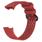 Curea Bratara sport Edman pentru Fitbit Charge 3 / 4, marimea S, Rosu