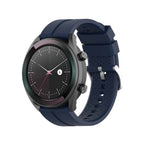 Curea Bratara Edman pentru Huawei Watch GT Active, 22mm, Albastru inchis