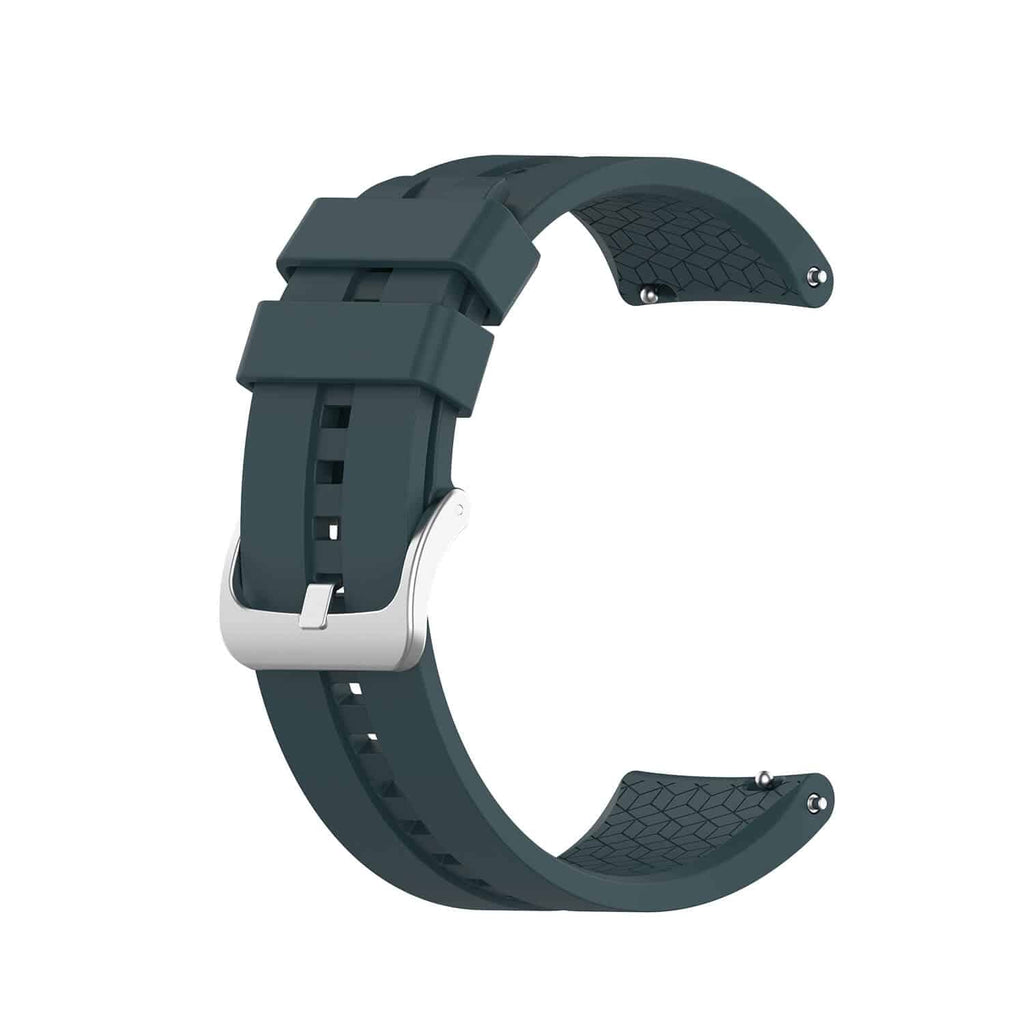 Curea Bratara Edman pentru Huawei Watch GT Active, 22mm, Gri Petrol