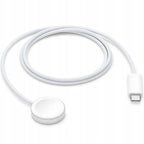 Cablu incarcare wireless Edman Magnetic compatibil Apple Watch, cu USB-C, alb