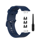 Curea Bratara Edman pentru Huawei Watch Fit, siliconica, Gri Petrol