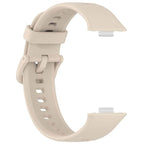 Curea bratara Edman siliconica pentru Huawei Watch Fit 3/4/4 Pro, Crem