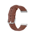Curea Edman din piele compatibila cu Fitbit Versa 3 / Sense, Maro