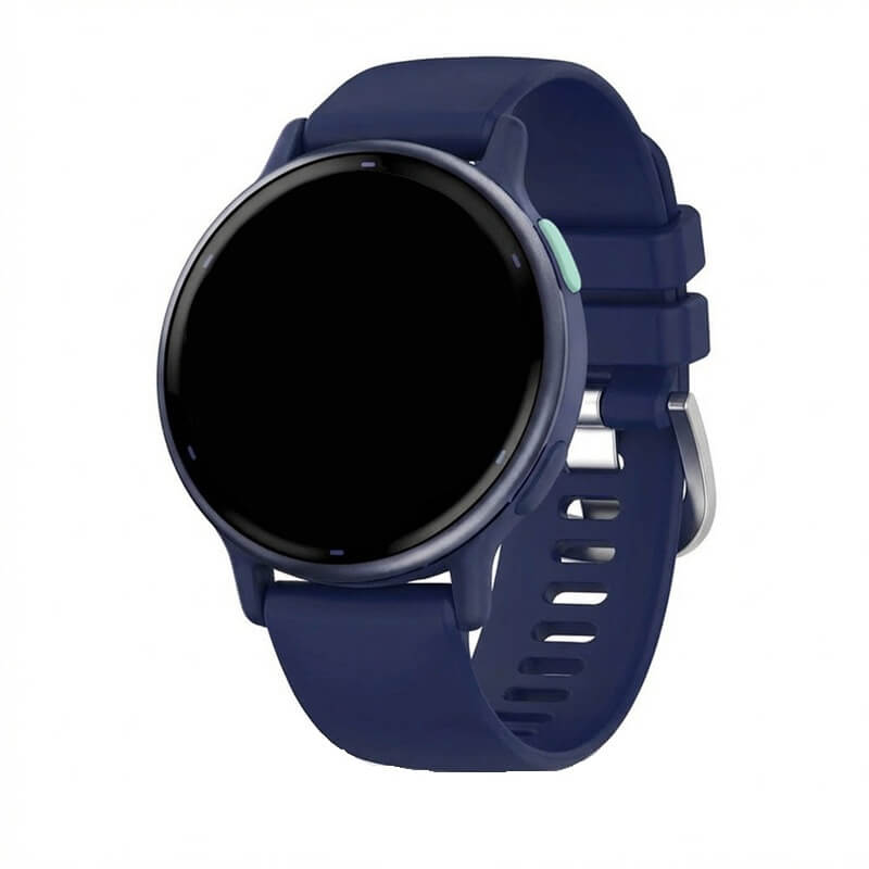 Curea Edman siliconica 20mm compatibila Garmin Vivoactive 5/6 Active 5/6, Albastru