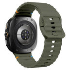 Curea Edman siliconica compatibila Galaxy Watch Ultra, Verde