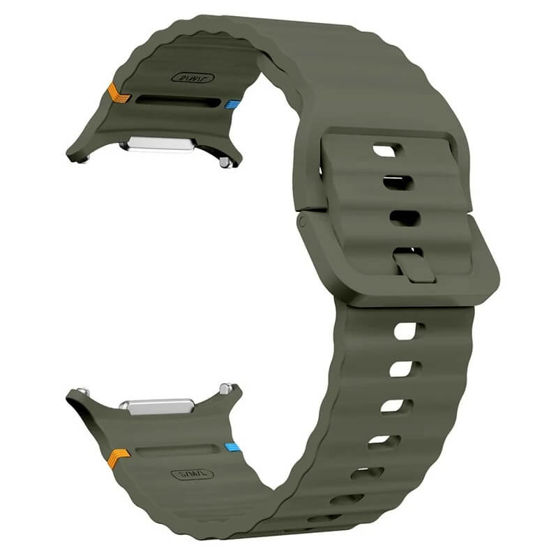 Curea Edman siliconica compatibila Galaxy Watch Ultra, Verde