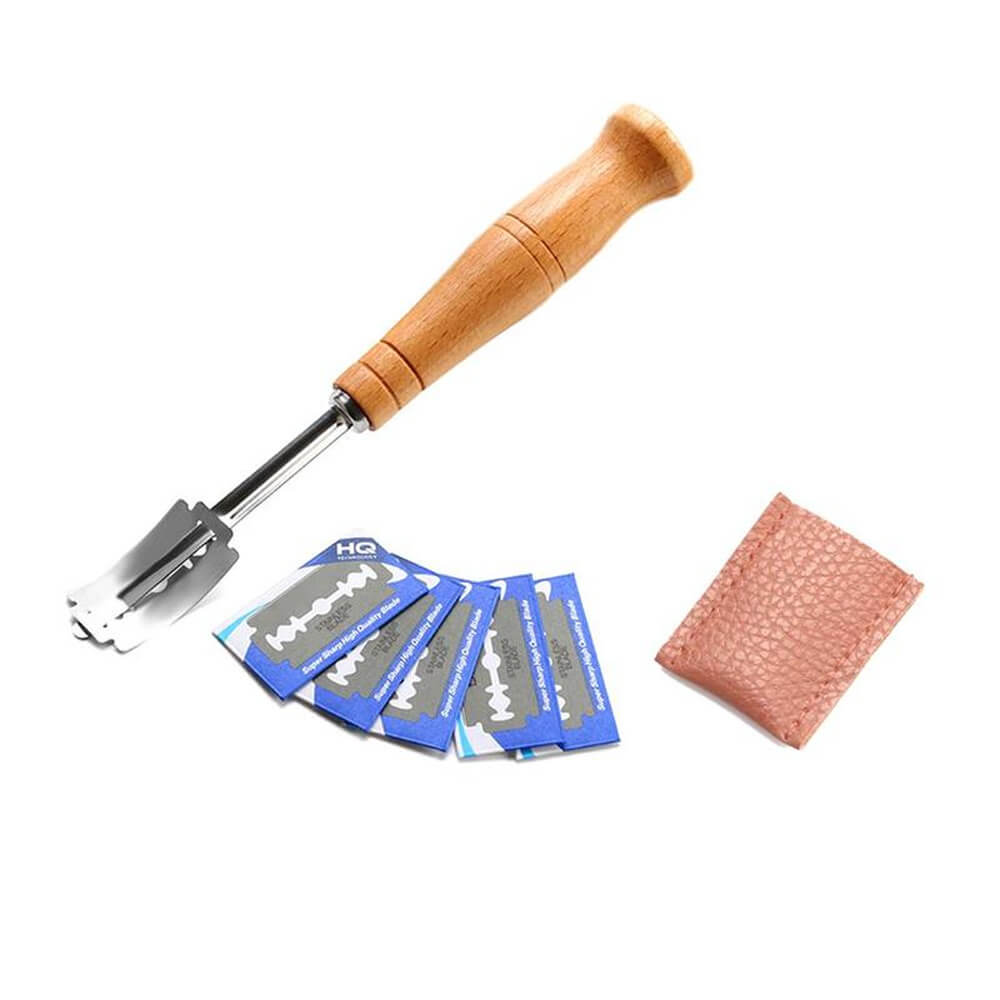 cutit-pentru-modelare-paine-si-produse-patiserie-edman-18cm-maner-din-lemn-5-lame-de-schimb-husa-din-piele-edshop-romania-1