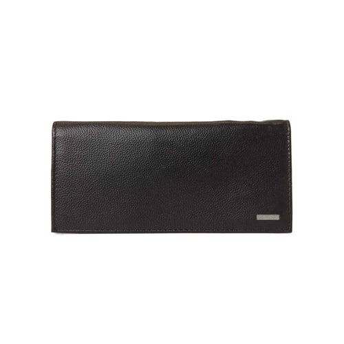 Portofel Calvin Klein Interior Zip Secretary Wallet, din piele, Maro Inchis