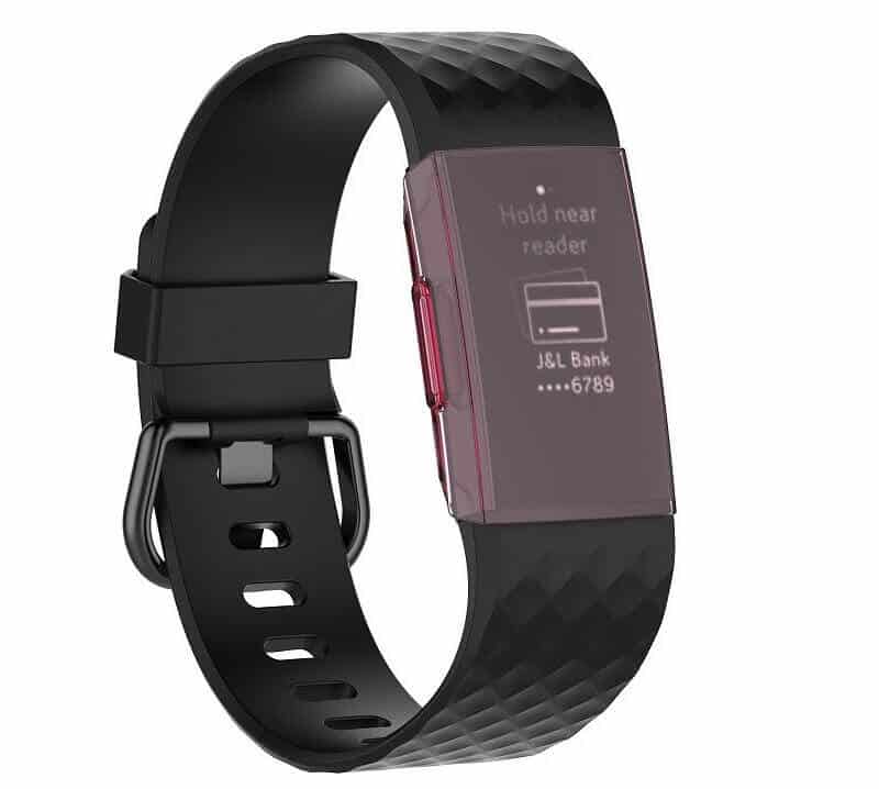 Husa Carcasa Edman pentru Fitbit Charge 3, Rosu