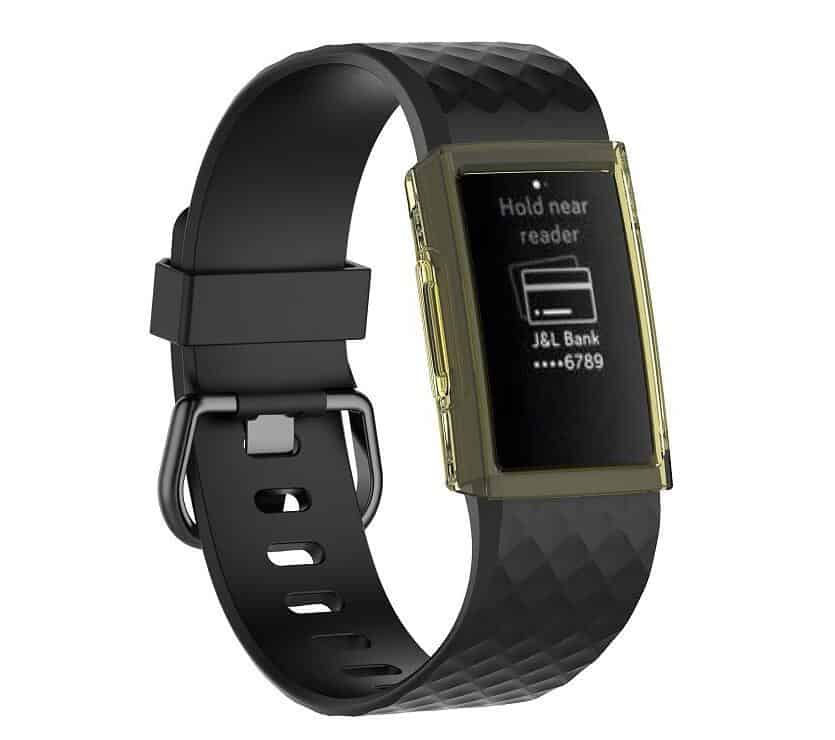Husa Siliconica Edman pentru Fitbit Charge 3, Galben