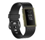 Husa Siliconica Edman pentru Fitbit Charge 3, Galben