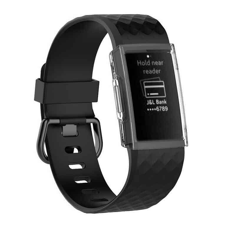Husa Siliconica Edman pentru Fitbit Charge 3, Transparent