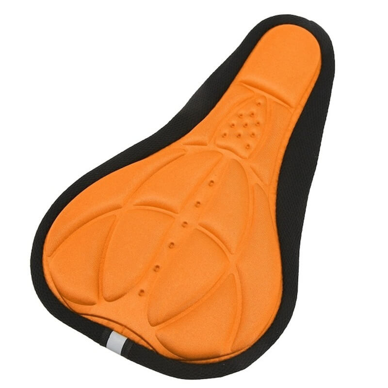 Husa universala Edman AVX-RW5D cu gel pentru scaunul bicicletei, Portocaliu