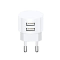 Incarcator Universal slim Edman T20, 2.1A, Dual USB, Alb
