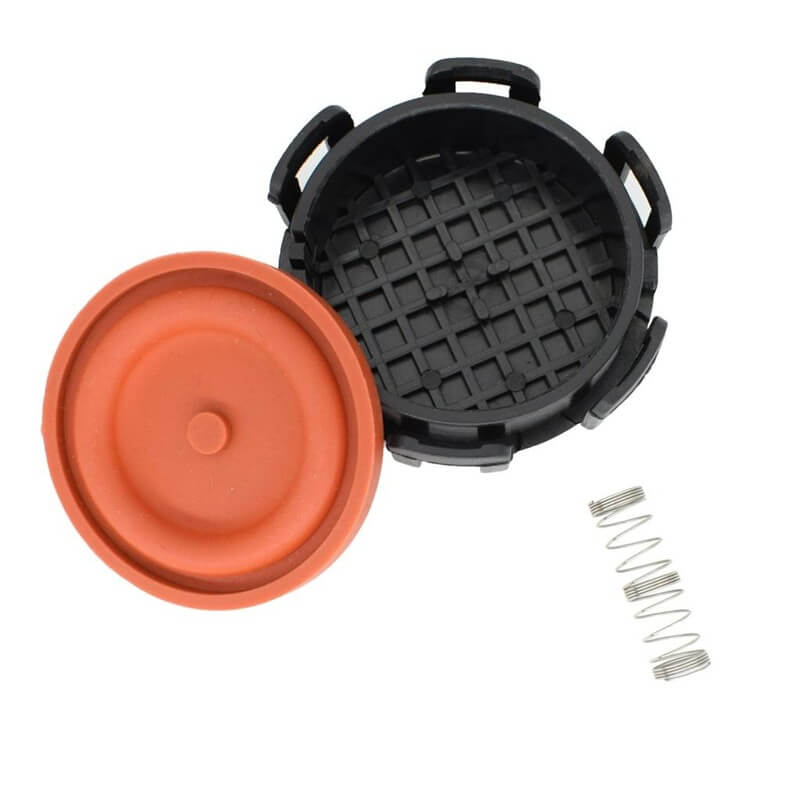 Kit reparatie capac ventilatie carter (PCV) MOTOR10 compatibil Citroen / Peugeot HDI 0248.L1, 30711484, 147983, Negru