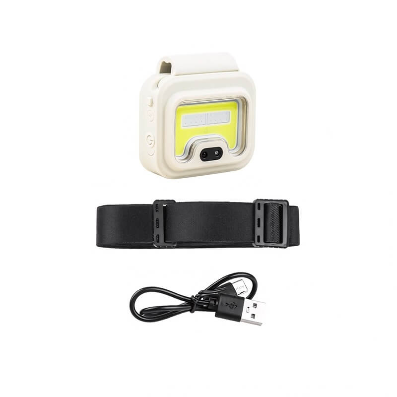 Lanterna de cap LED Edman T29 profesionala cu prindere magnetica pentru Pescuit Vanatoare Incarcare USB-C, Alb