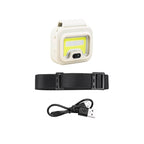 Lanterna de cap LED Edman T29 profesionala cu prindere magnetica pentru Pescuit Vanatoare Incarcare USB-C, Alb