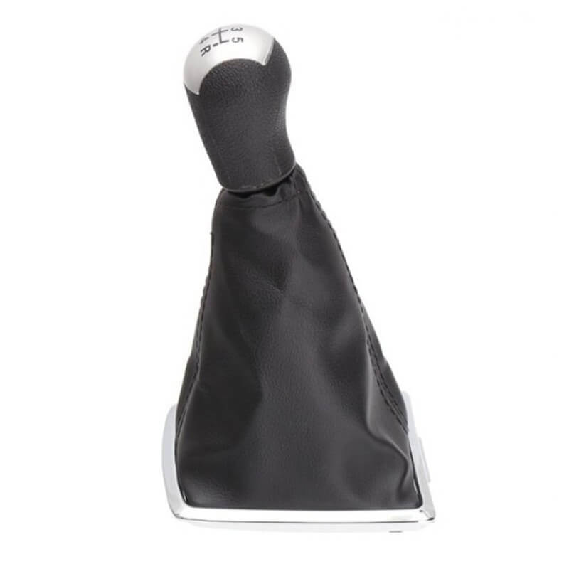 Manson schimbator viteze MOTOR10 cu nuca si saculet pentru Ford Focus 2 Facelift, Ford C-Max, Ford Galaxy, 5 viteze, Negru-Argintiu