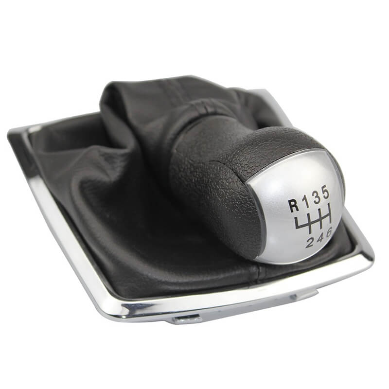 Manson schimbator viteze MOTOR10 cu nuca si saculet pentru Ford Focus 2 Facelift, Ford C-Max, Ford Galaxy, 6 viteze, Negru-Argintiu