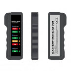 Mini tester LED pentru baterie auto moto si alternator MOTOR10 cu alimentare 12V, Gri