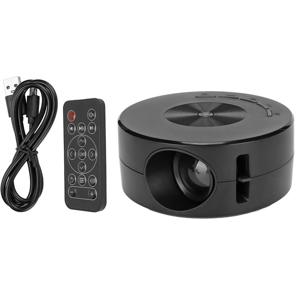 Mini Videoproiector portabil Edman YT200 LED, 1080P, USB, Negru