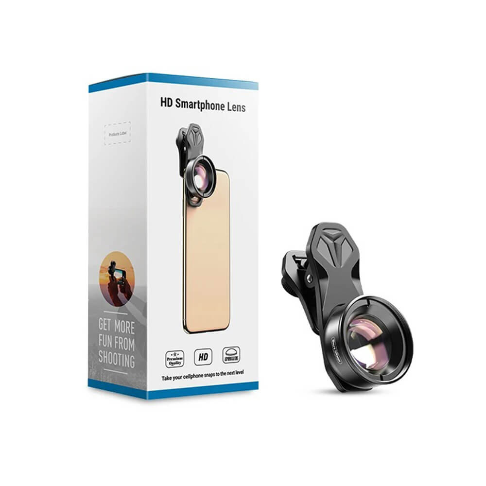 Obiectiv Lentila Macro Telefon, Apexel APL-HB100MM, 100mm, 10X, Universal
