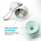 Olita portabila Edman pentru baieti, rezistent la scurgeri, toaleta de urgenta pentru calatorii cu masina in Aer liber, camping, parc, plaja, 480ml, Albastru