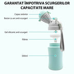 Olita portabila Edman pentru baieti, rezistent la scurgeri, toaleta de urgenta pentru calatorii cu masina in Aer liber, camping, parc, plaja, 480ml, Albastru