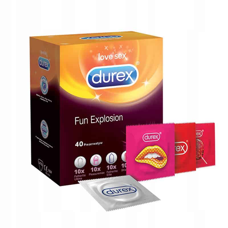 pachet durex 40 fun explosion - edshop romania