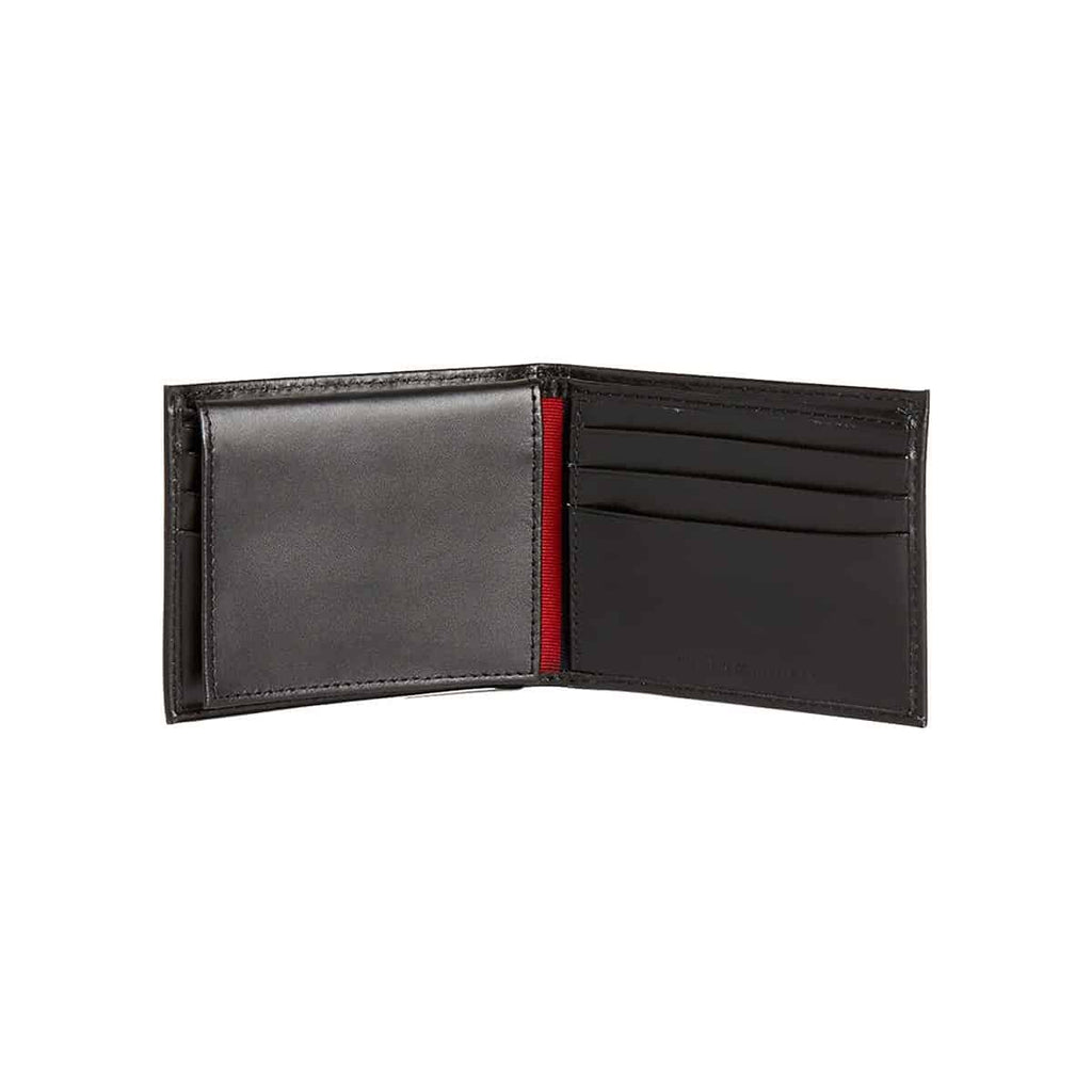 Portofel Tommy Hilfiger Black Conventry Passcase Wallet, din piele, Negru