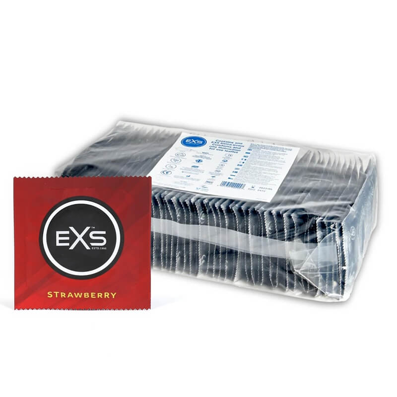 Prezervative EXS Strawberry, 10 bucati