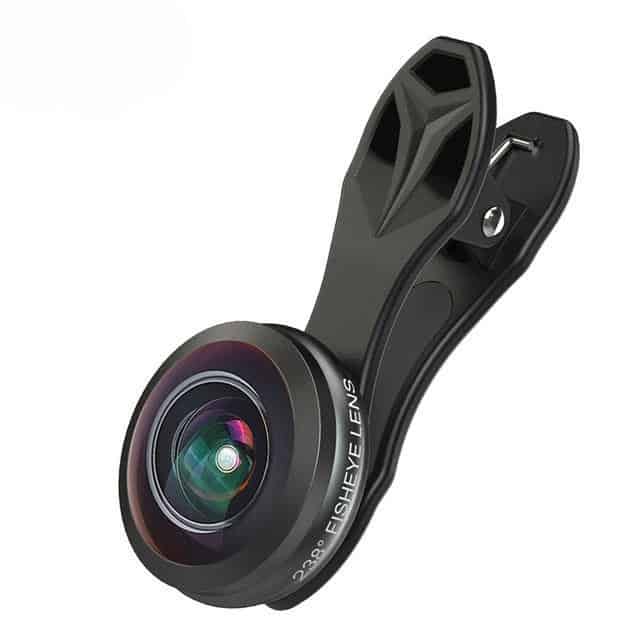 Lentila Fisheye profesionala 238 Apexel APL-238F, prindere filet 17mm, super fisheye 0.2X full frame Wide angle cu clip universal